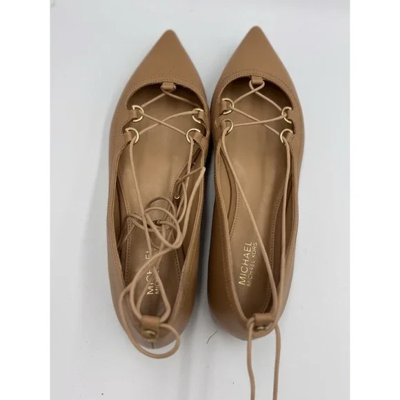 Michael Michael Kors Womens‎ Tabby Ballet Flats Beige Size 6 Nude Leather NWOT - Picture 4 of 8